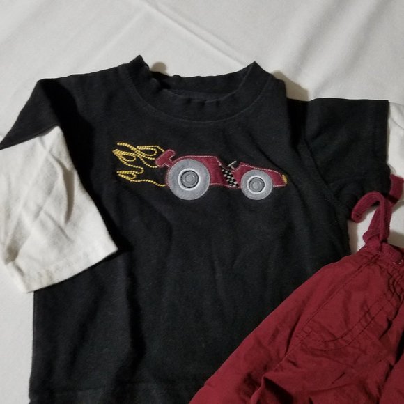 Gymboree 6-12 Month Rock n' Roll 101 NWT Pants, Turbo Charged Used Shirt Outfit. - Picture 3 of 3